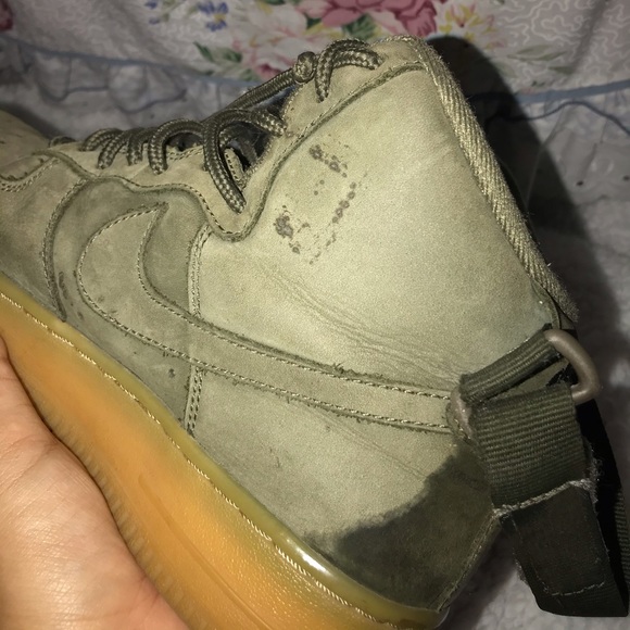 Green Suede Air Force 1st - Picture 6 of 9